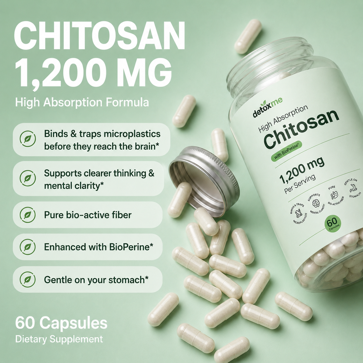 DetoxMe Neuro Chitosan 1200mg
