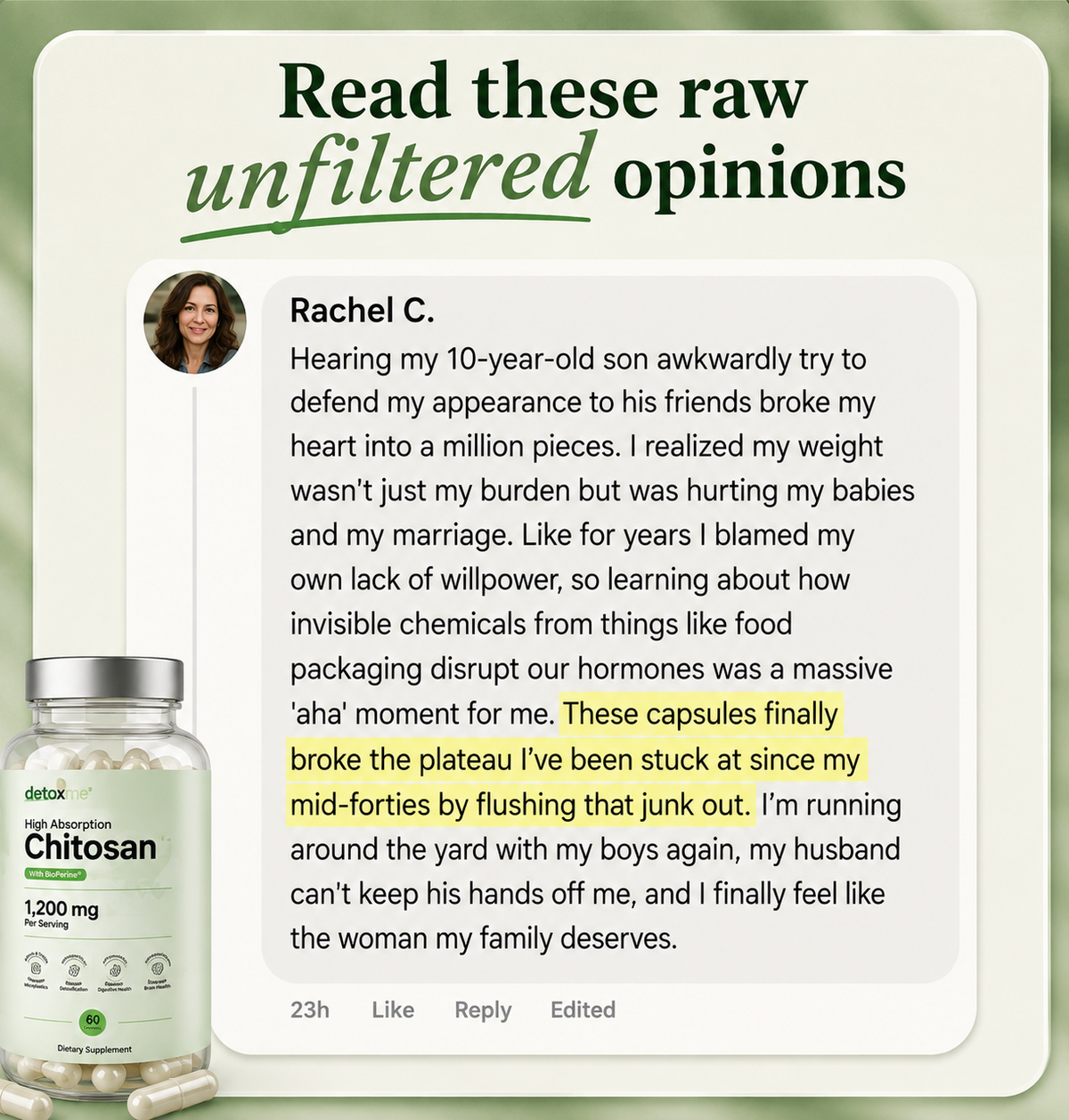 DetoxMe Weight Management Chitosan 1200mg